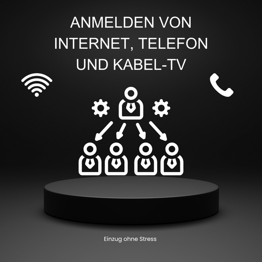 Anmelden von Internet, Telefon und Kabel-TV